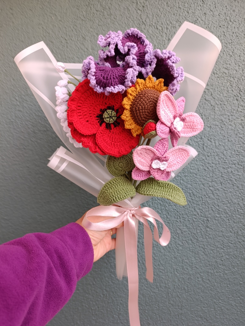 Örgü çiçekler 