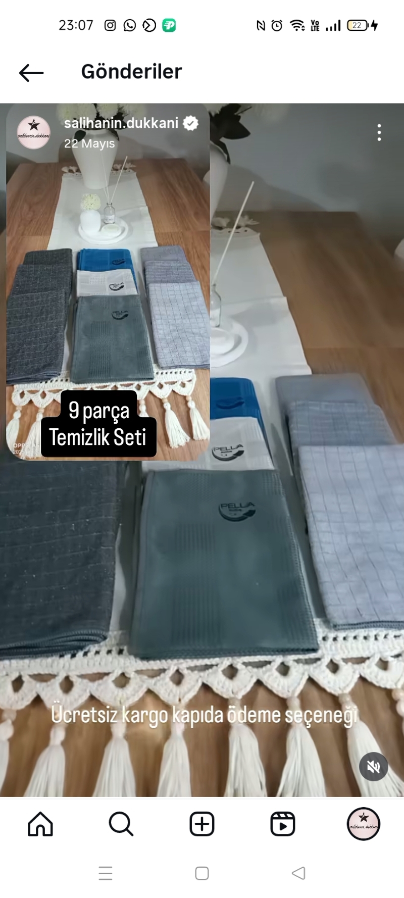 9 Parça temizlik Seti 