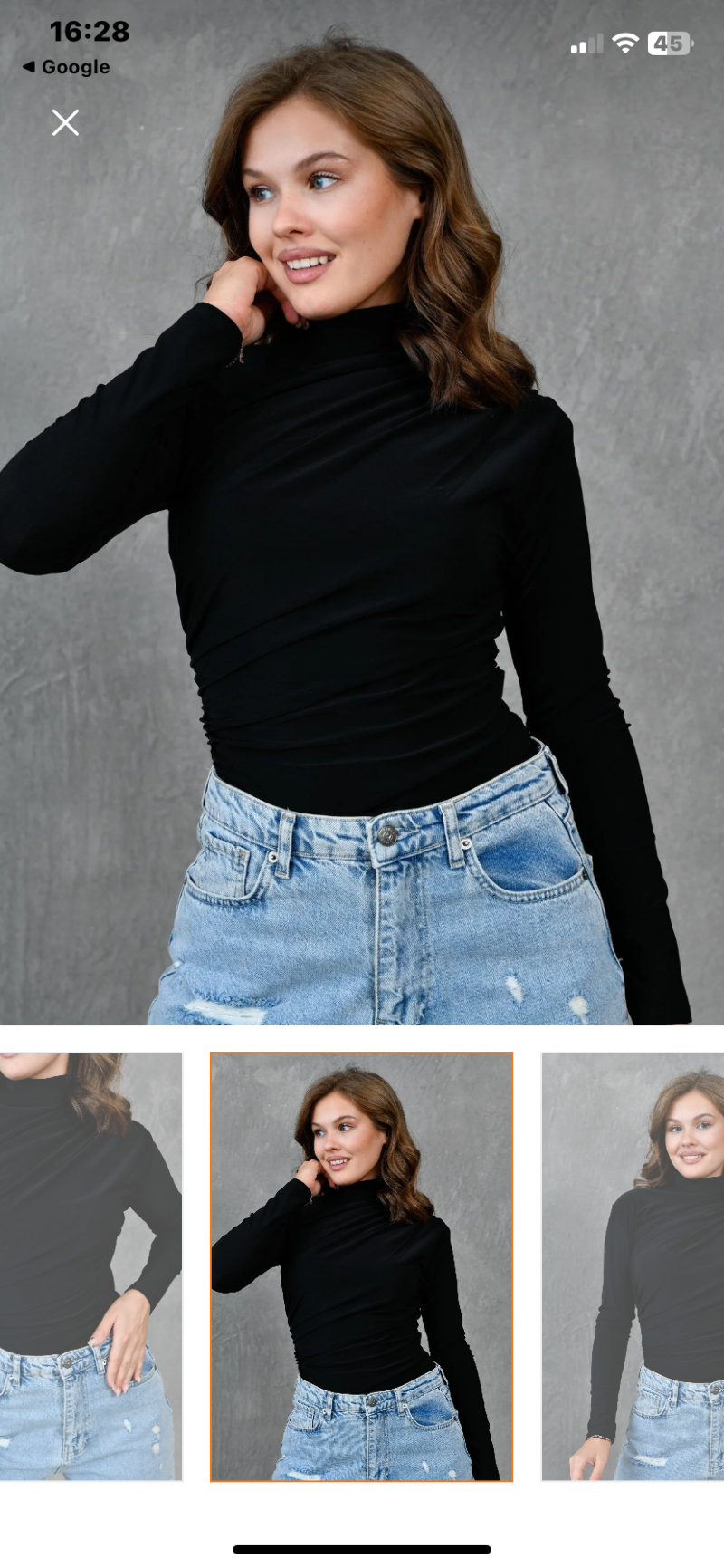 Büzgülü bluz siyah