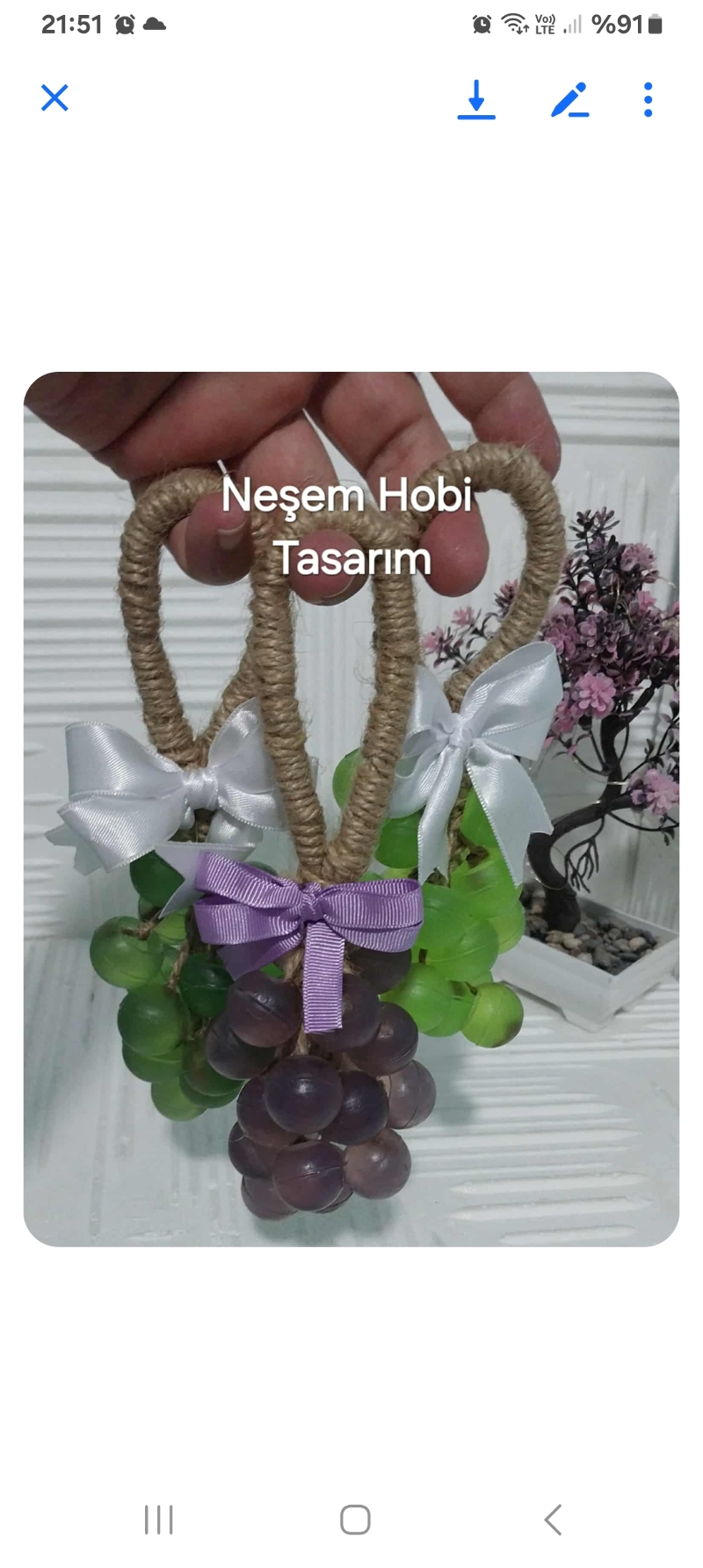 Salkım üzüm sabun