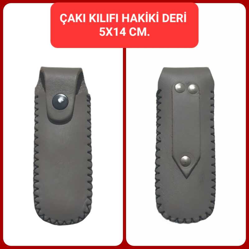 ÇAKI KILIFI, HAKİKİ DERİ, 5X14 CM. 