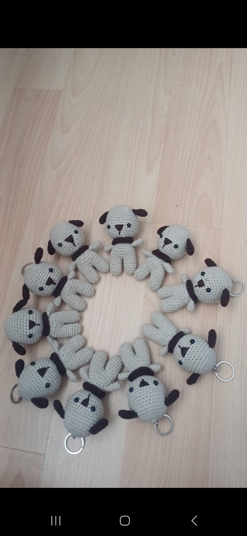 Amigurumi bebek anahtarlık 