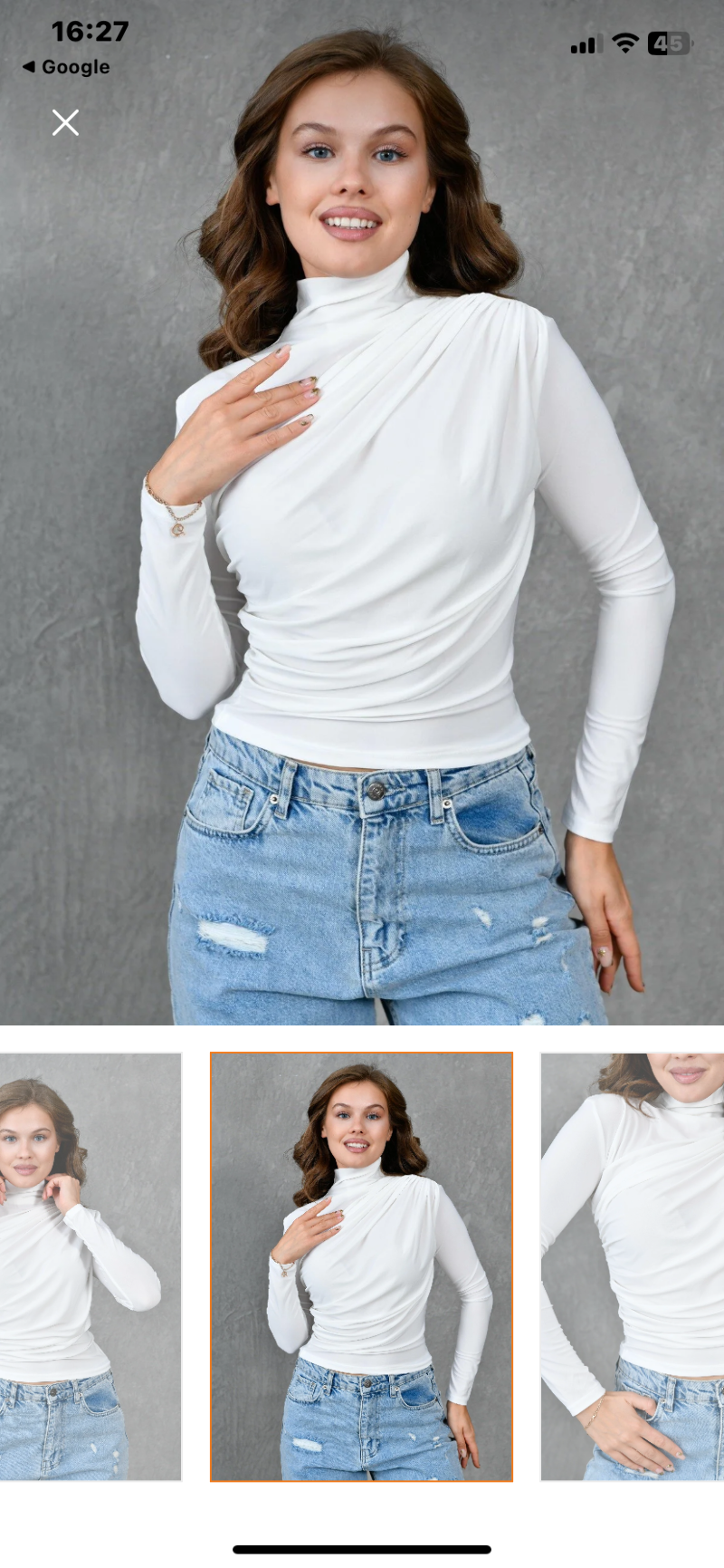 Büzgülü bluz beyaz