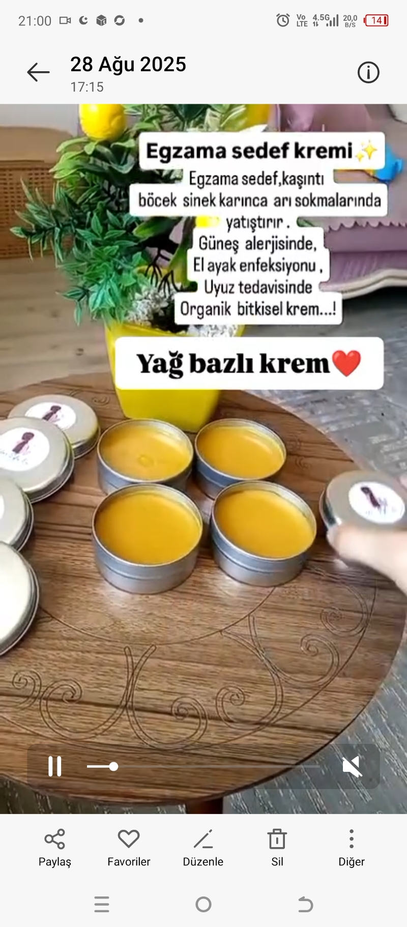 Egzema sedef kremi✅