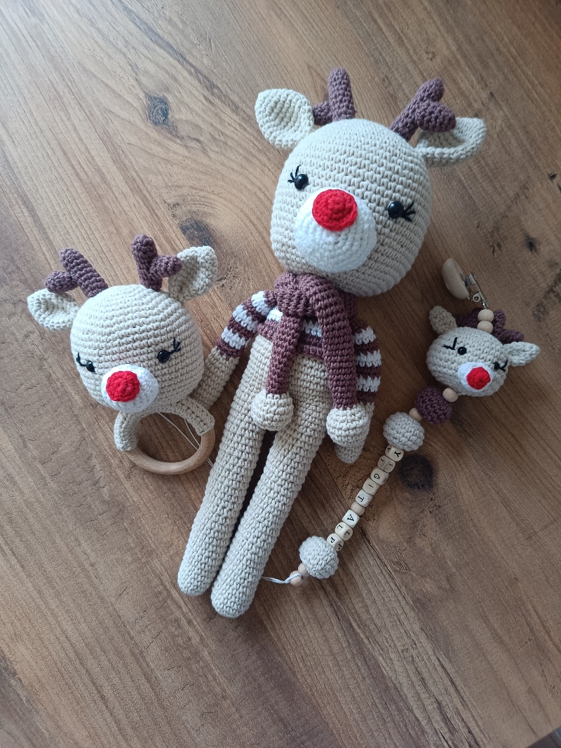 Amigurumi geyik set