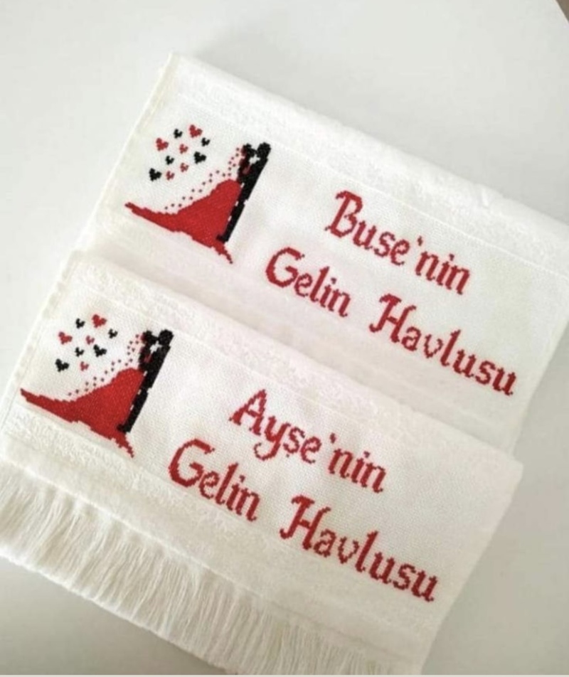İsme Özel Gelin Havlusu