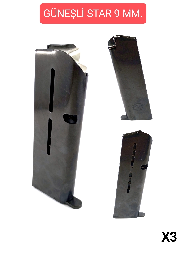 ŞARJR. TEK SIRA,MUHTELİF, YERLİ 9 MM