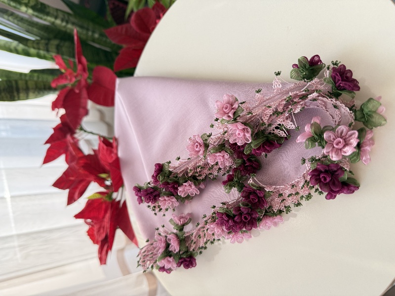 İğne oyası tülbent