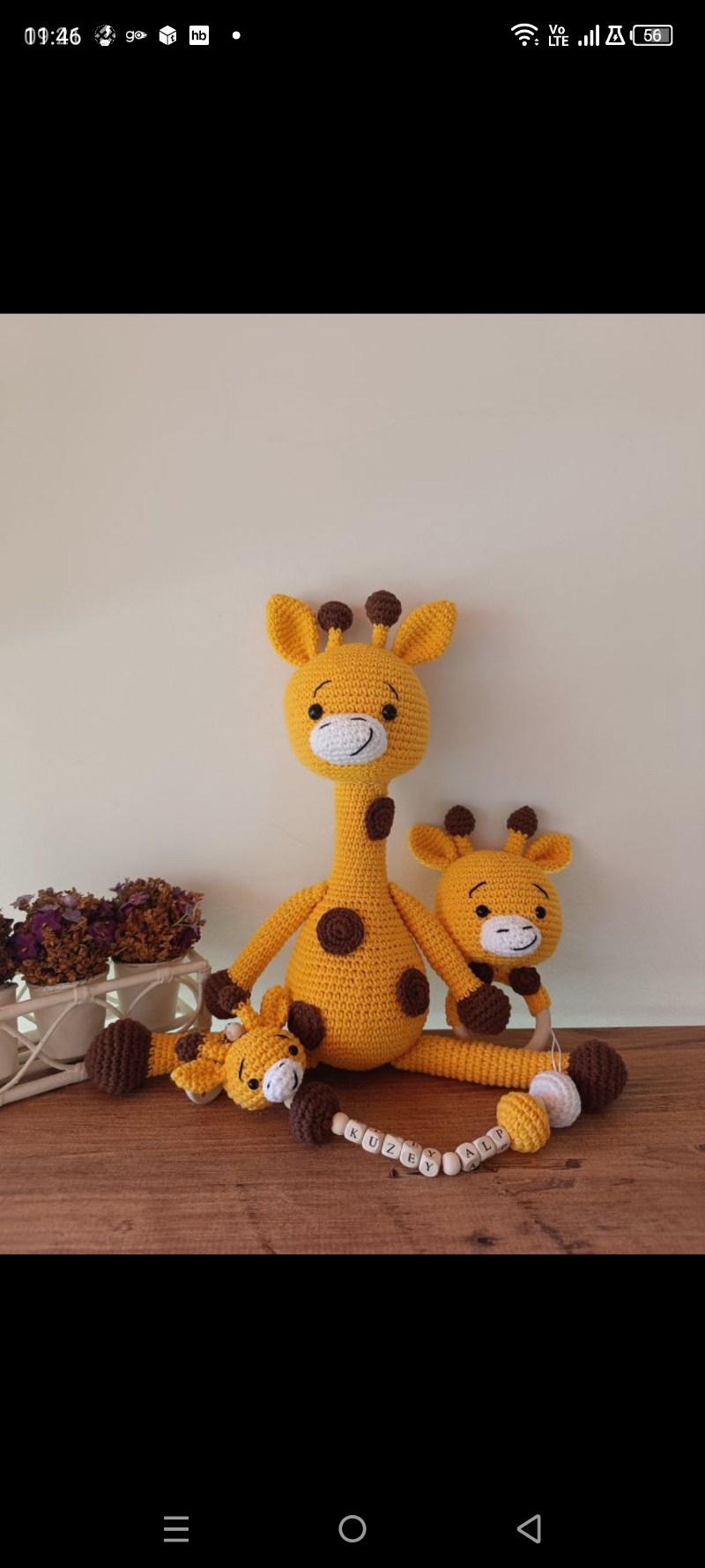 Amigurumi zürafa set