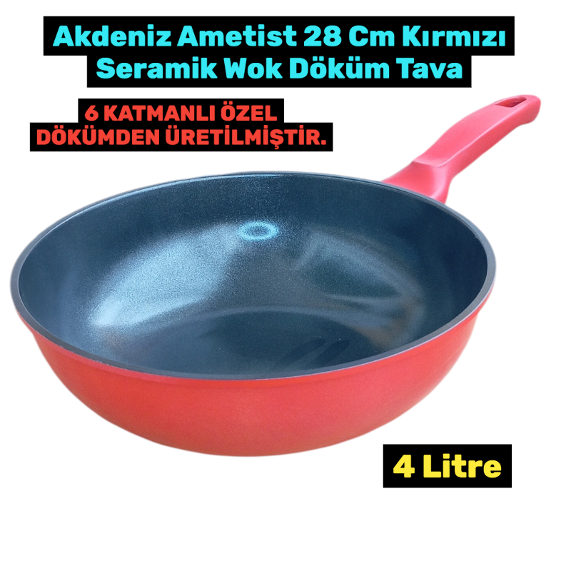 Akdeniz Ametist 28 Cm Kırmızı Döküm