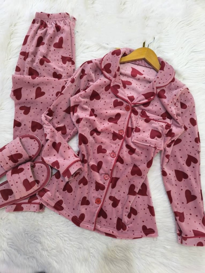Kalplı Pijama takımı