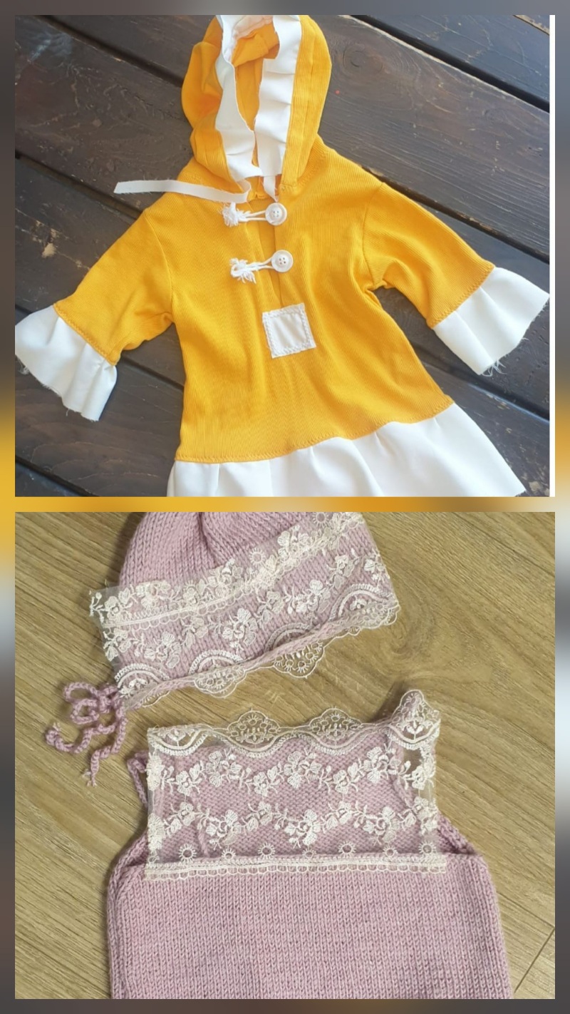 Mine sarı pembe elbise 