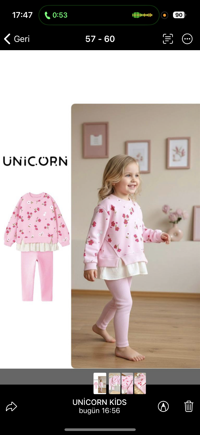Pink Piny Kız Çocuk Takım